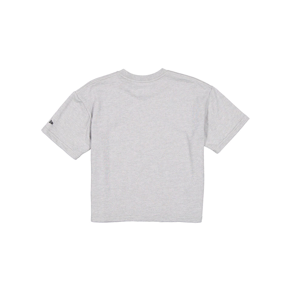 Atlanta Braves Glam Game Women's Cropped Heather Gray T-Shirt
