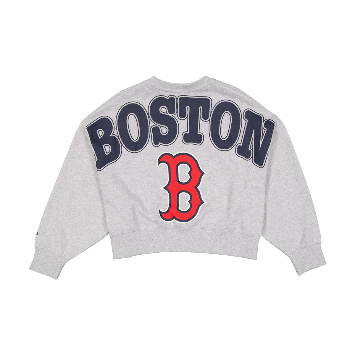 Boston Red Sox Glam Game Women's Oversized Glittery Crewneck