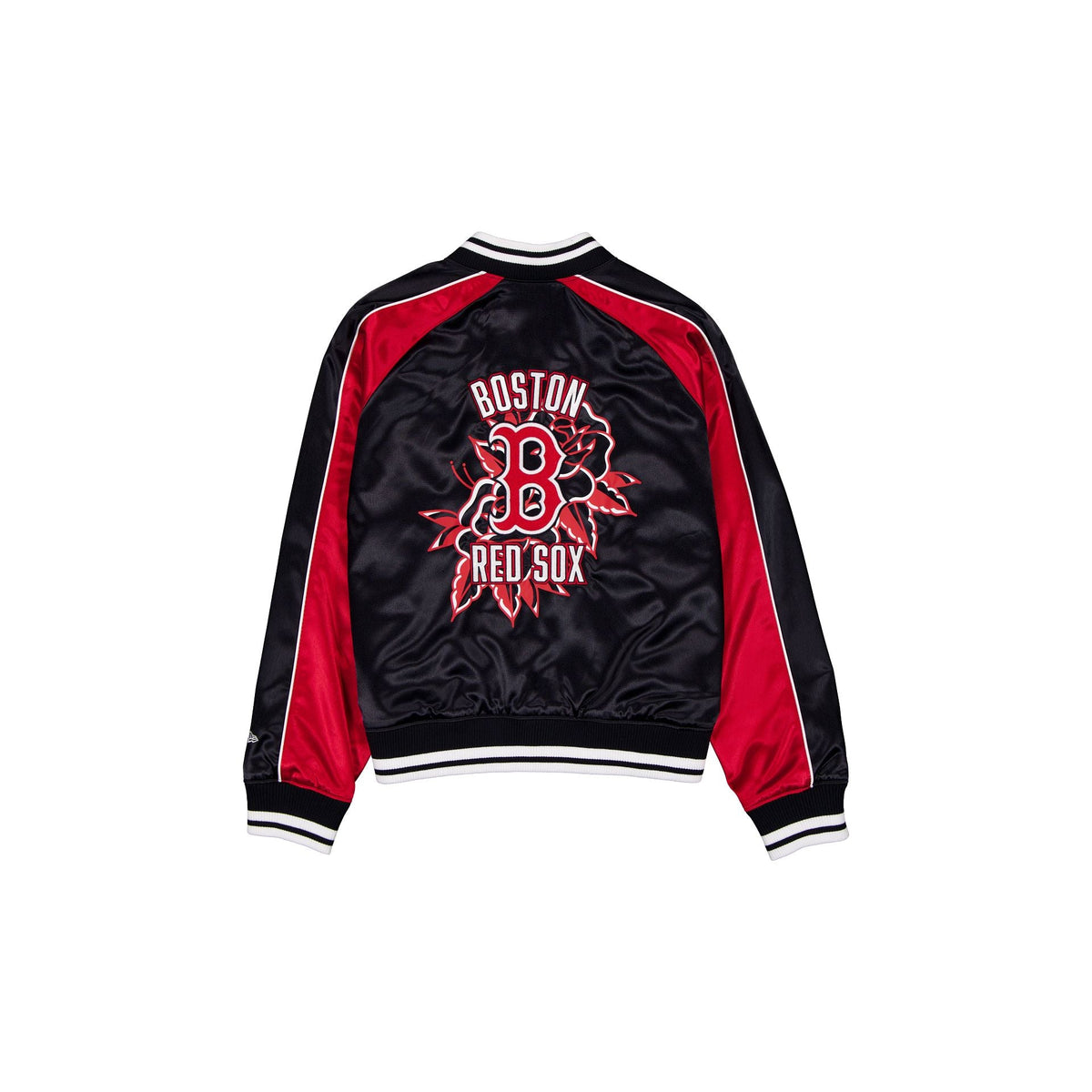 Boston Red Sox Women's Floral Satin Varsity Jacket
