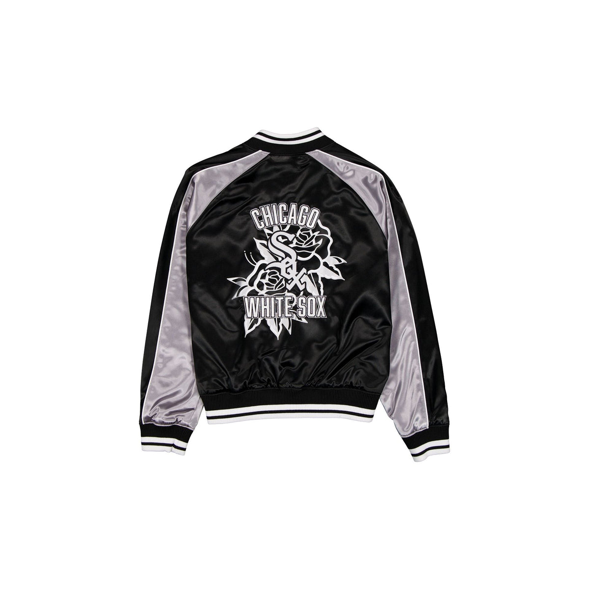 Chicago White Sox Women's Floral Satin Varsity Jacket