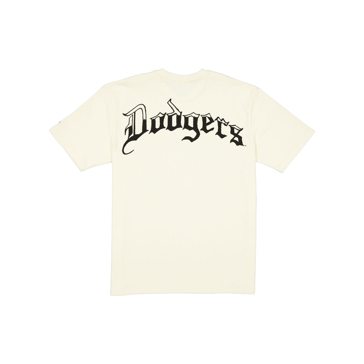 Los Angeles Dodgers Gothic Lettering Chrome White T-Shirt