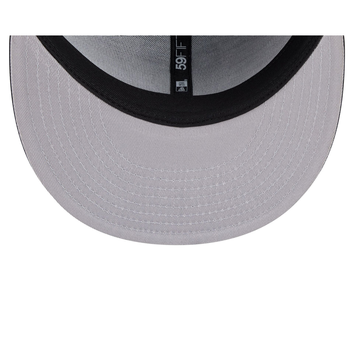 Chicago Bulls Black and White Basic 59FIFTY Fitted Hat