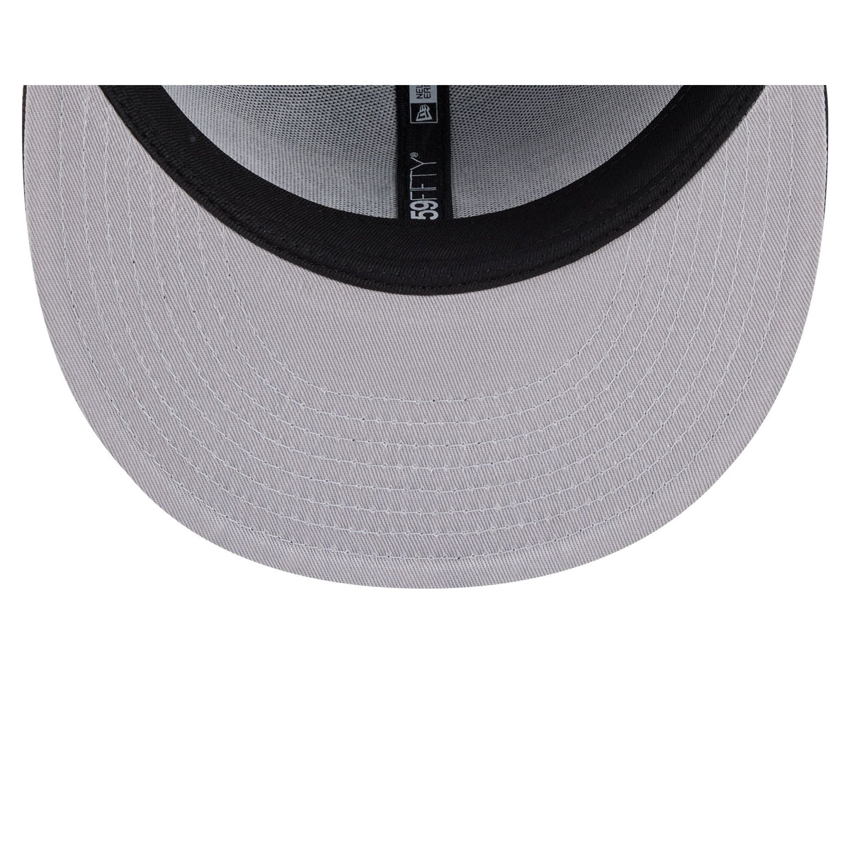 Los Angeles Lakers Black and White Basic 59FIFTY Fitted Hat