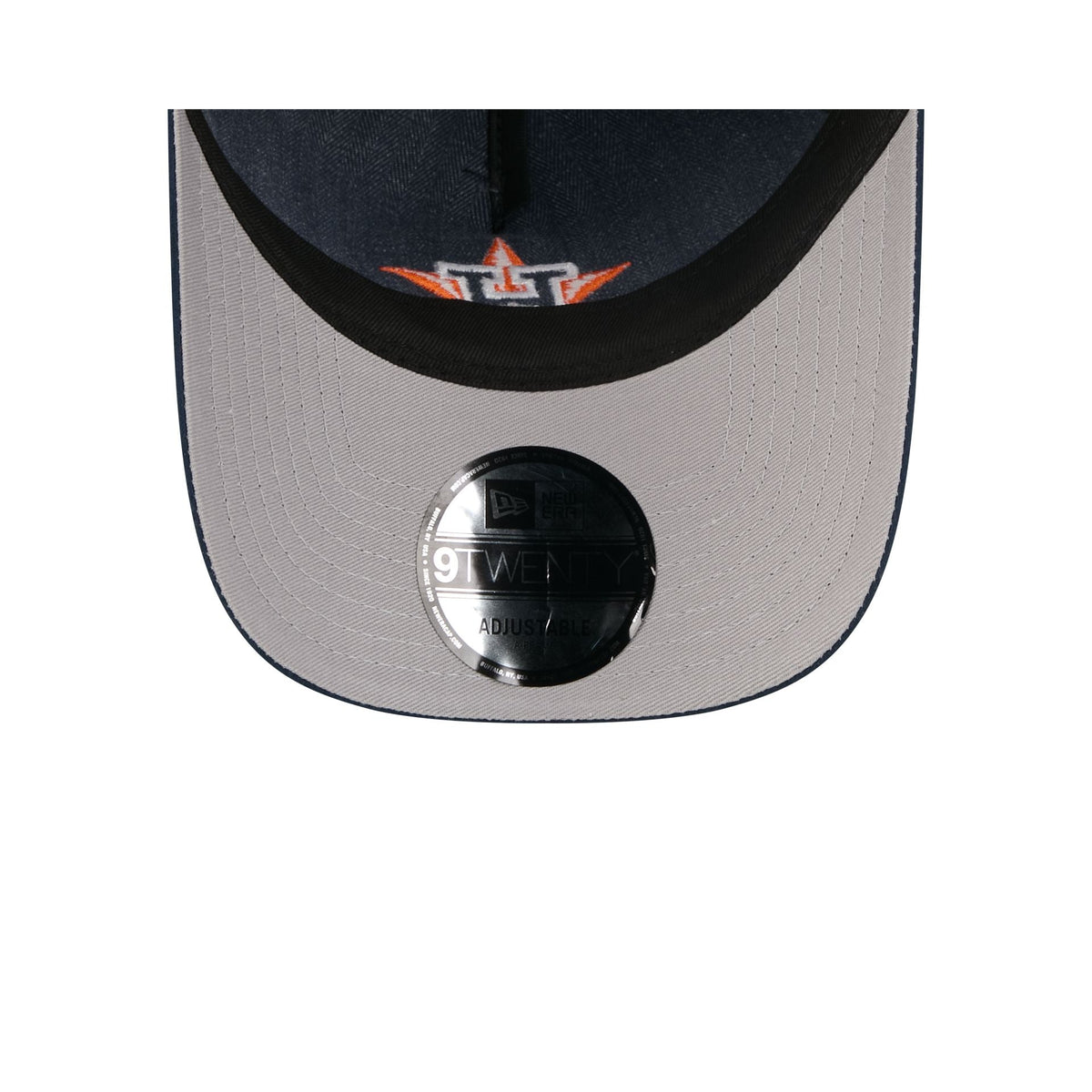 Houston Astros Herringbone Team Colors 9TWENTY A-Frame Adjustable Hat