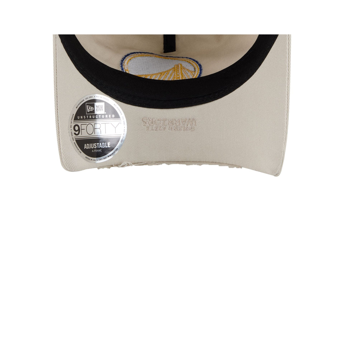 Golden State Warriors Stone 9FORTY A-Frame Unstructured Cut-Off Visor Snapback Hat