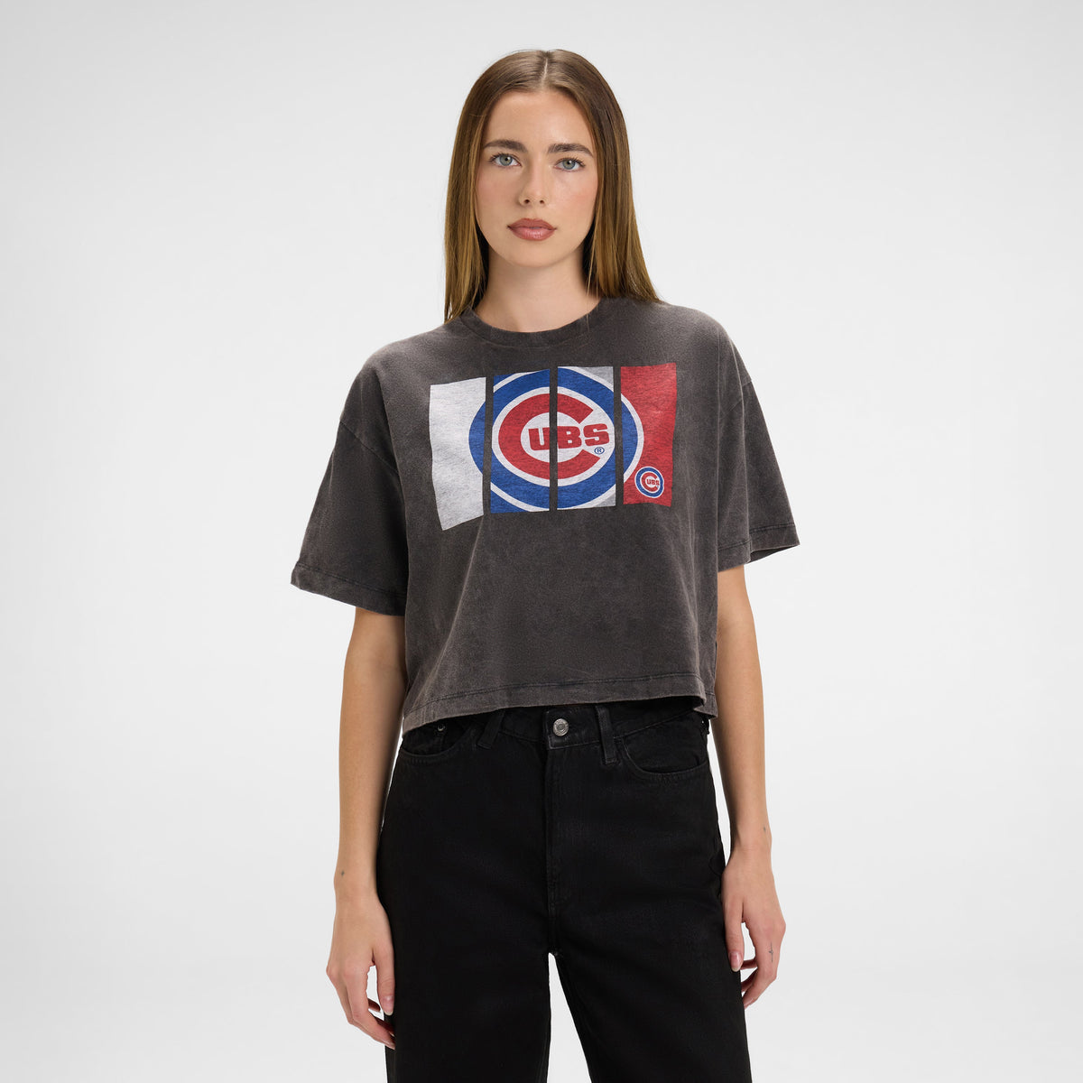 Pittsburgh Steelers Sport Night Black Cropped Women's T-Shirt