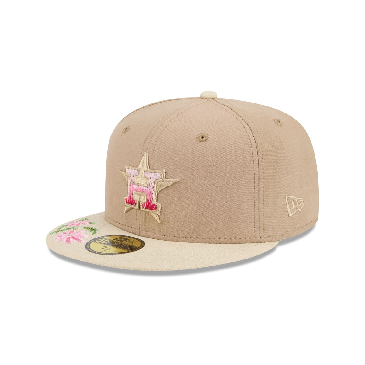 Houston Astros Hand Stitched Floral 59FIFTY Fitted Hat