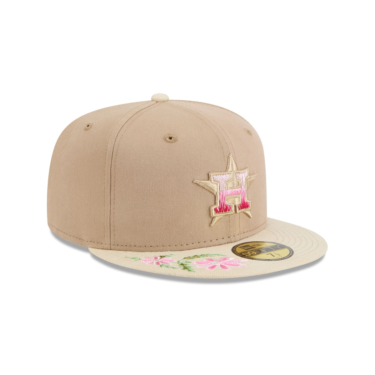 Houston Astros Hand Stitched Floral 59FIFTY Fitted Hat