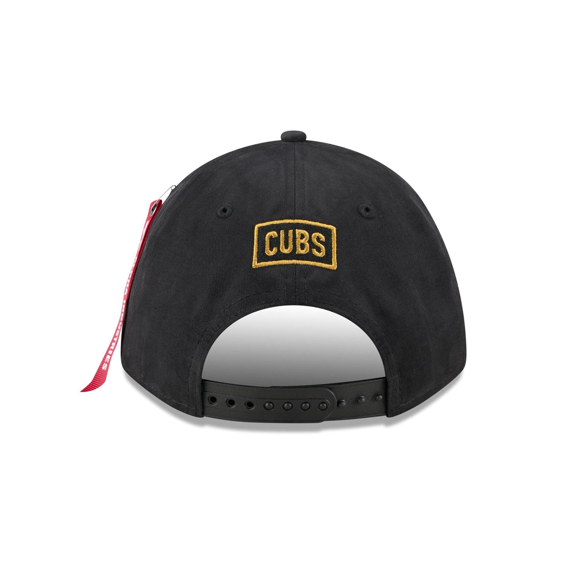 Alpha Industries x Chicago Cubs Black 9FORTY M-Crown A-Frame Snapback Hat