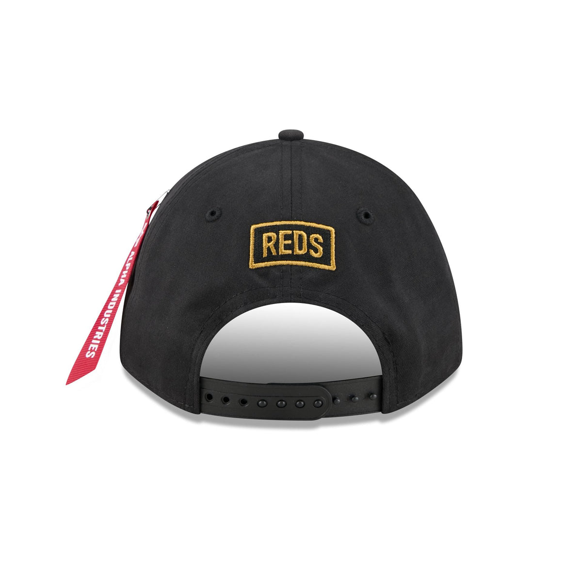Alpha Industries x Cincinnati Reds Black 9FORTY M-Crown A-Frame Snapback Hat