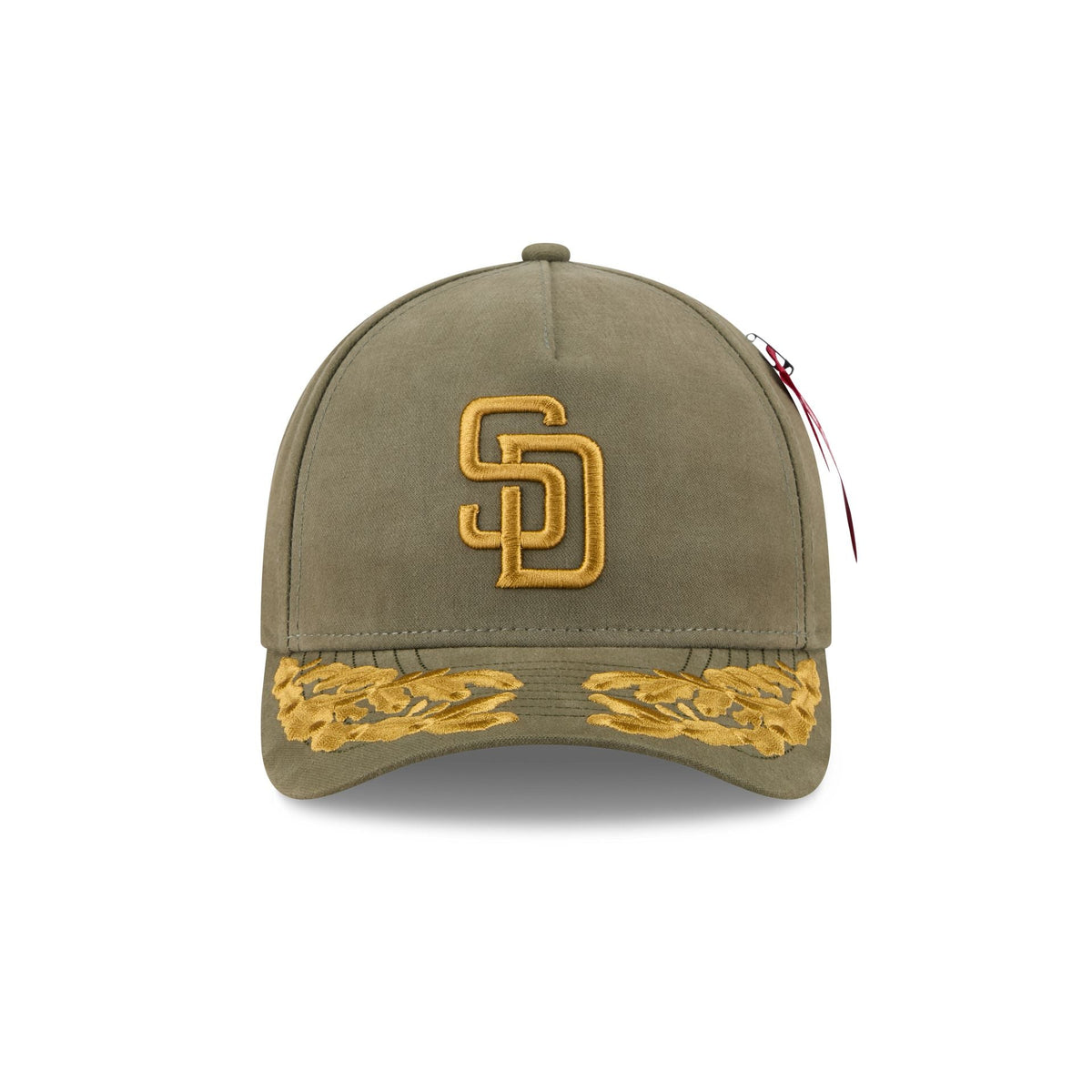 Alpha Industries x San Diego Padres Olive Green 9FORTY M-Crown A-Frame Snapback Hat