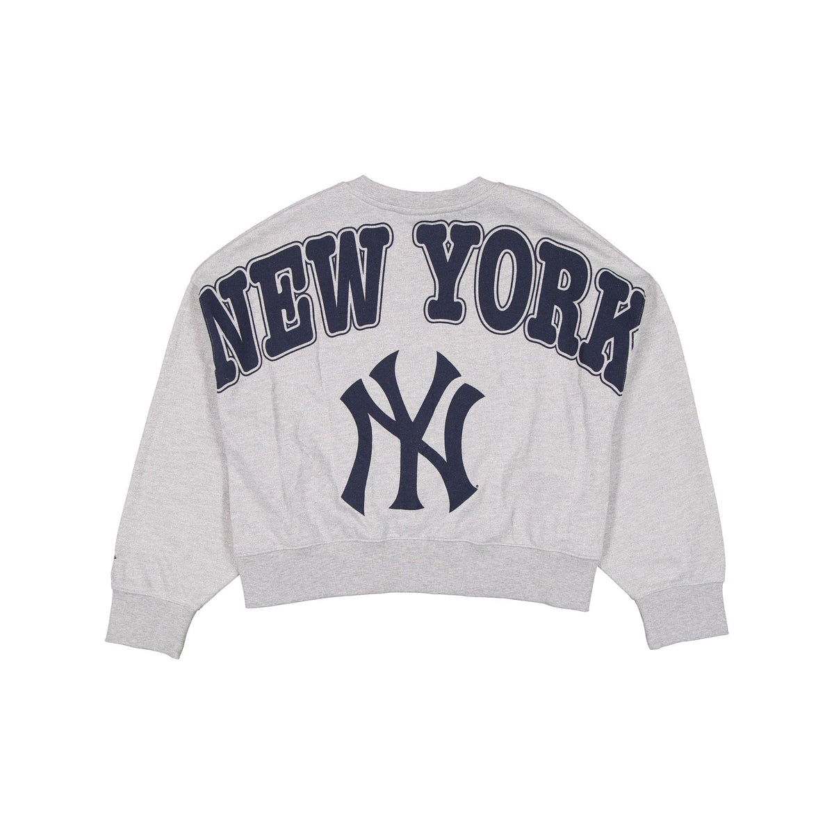 New York Yankees Glam Game Women's Oversized Glittery Crewneck