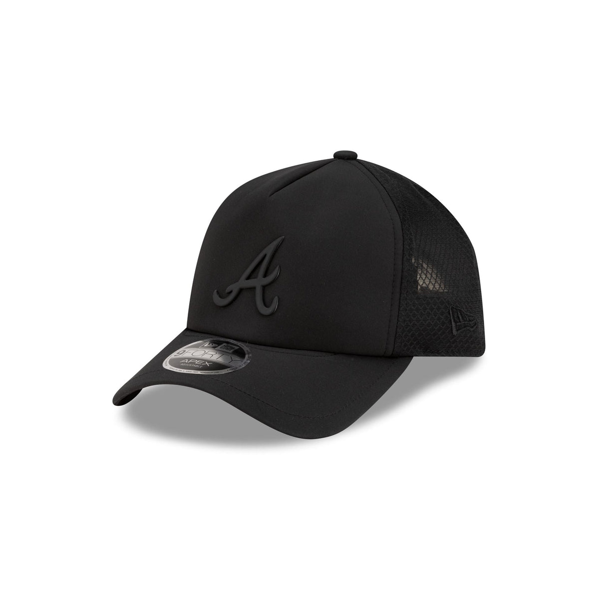 Atlanta Braves 2026 Batting Practice Black 9FORTY APEX Trucker Hat