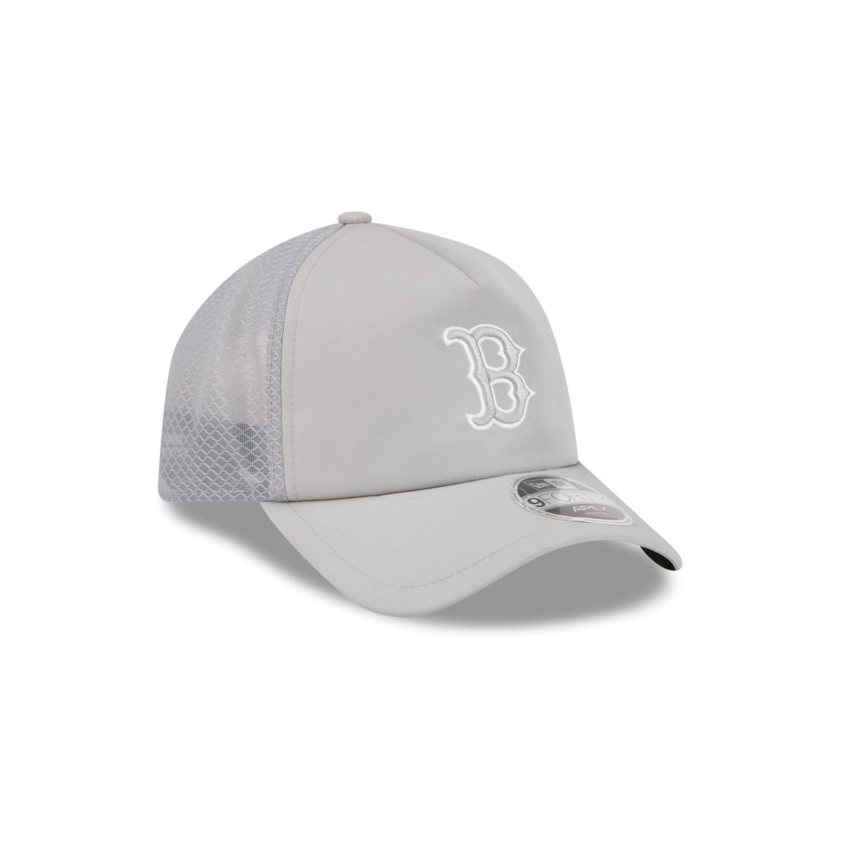 Boston Red Sox 2026 Batting Practice Gray 9FORTY APEX Trucker Hat