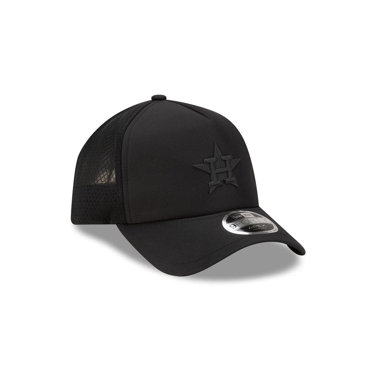 Houston Astros 2026 Batting Practice Black 9FORTY APEX Trucker Hat