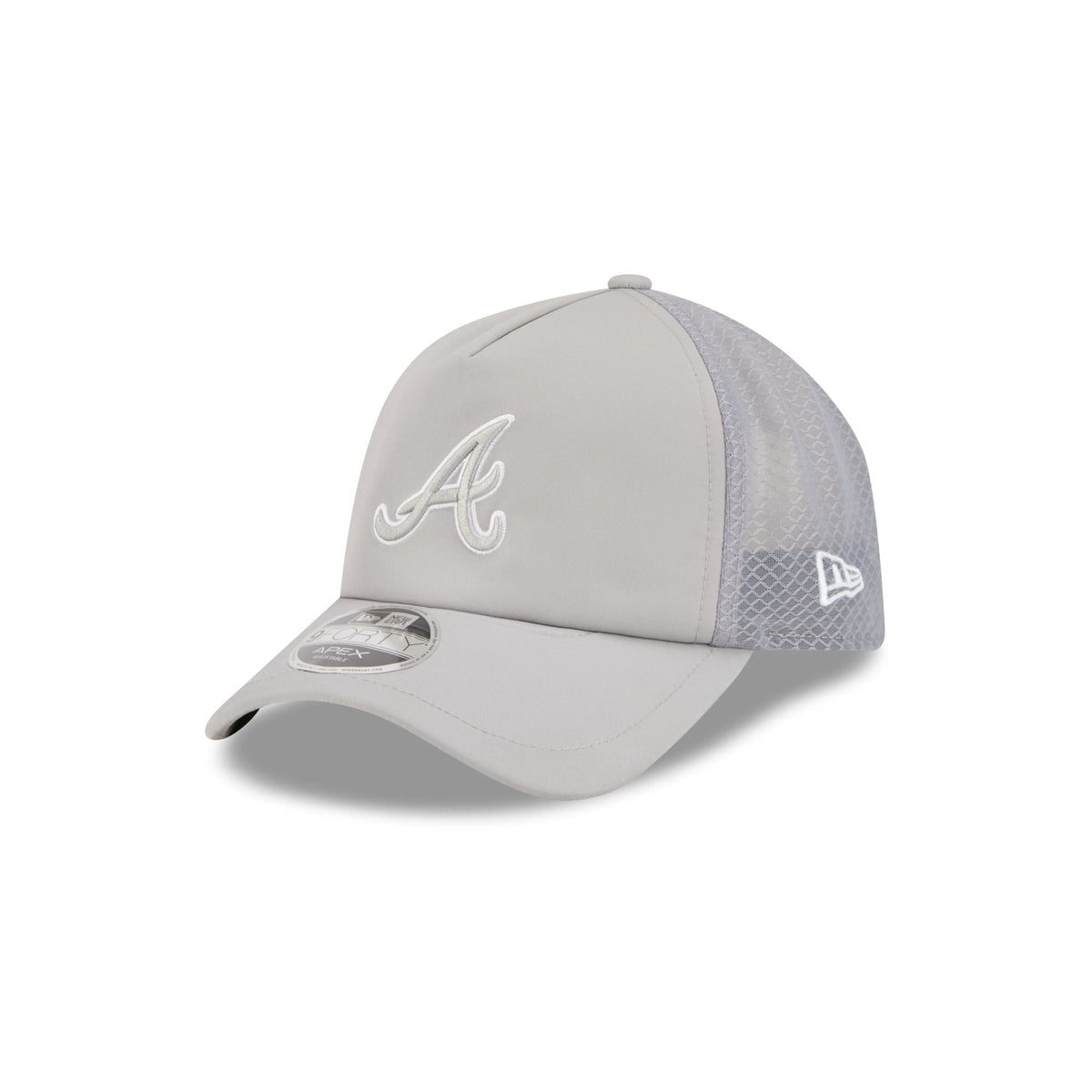 Atlanta Braves 2026 Batting Practice Gray 9FORTY APEX Trucker Hat