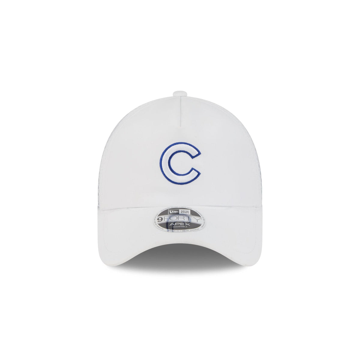 Chicago Cubs 2026 Batting Practice White 9FORTY APEX Trucker Hat