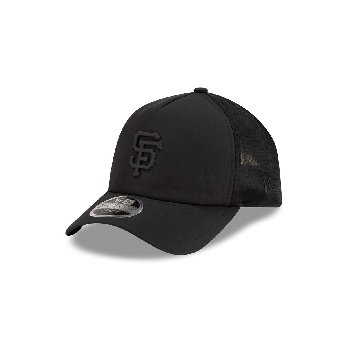 San Francisco Giants 2026 Batting Practice Black 9FORTY APEX Trucker Hat