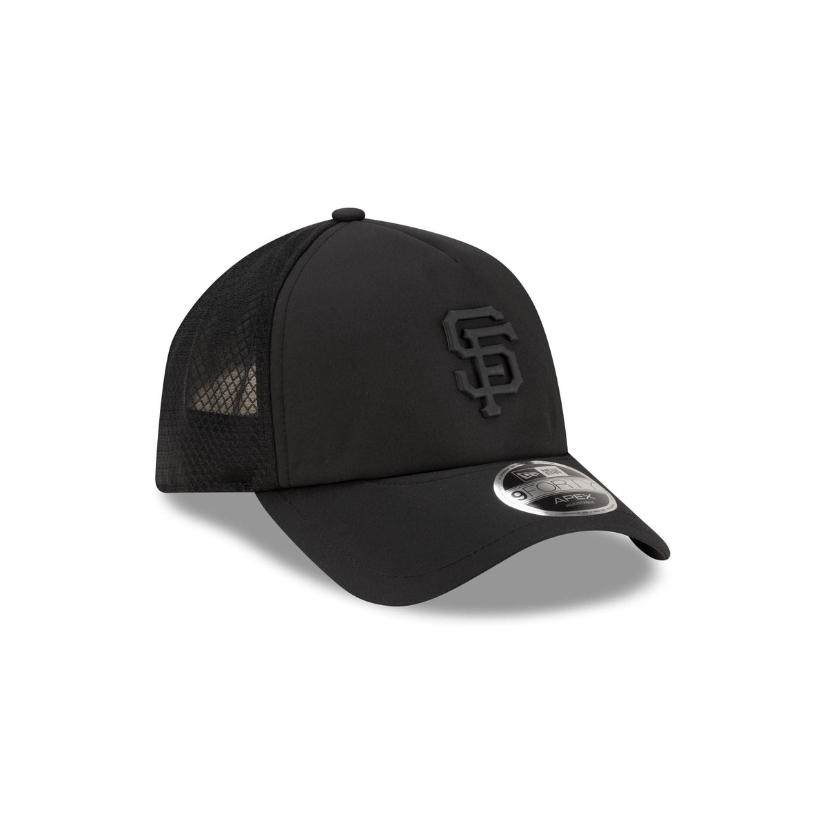 San Francisco Giants 2026 Batting Practice Black 9FORTY APEX Trucker Hat