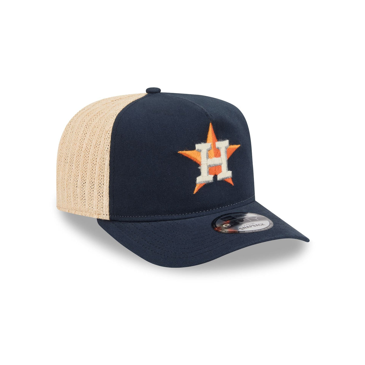 Houston Astros Grained 9FIFTY A-Frame Snapback Hat