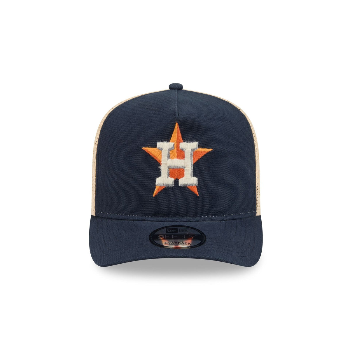 Houston Astros Grained 9FIFTY A-Frame Snapback Hat