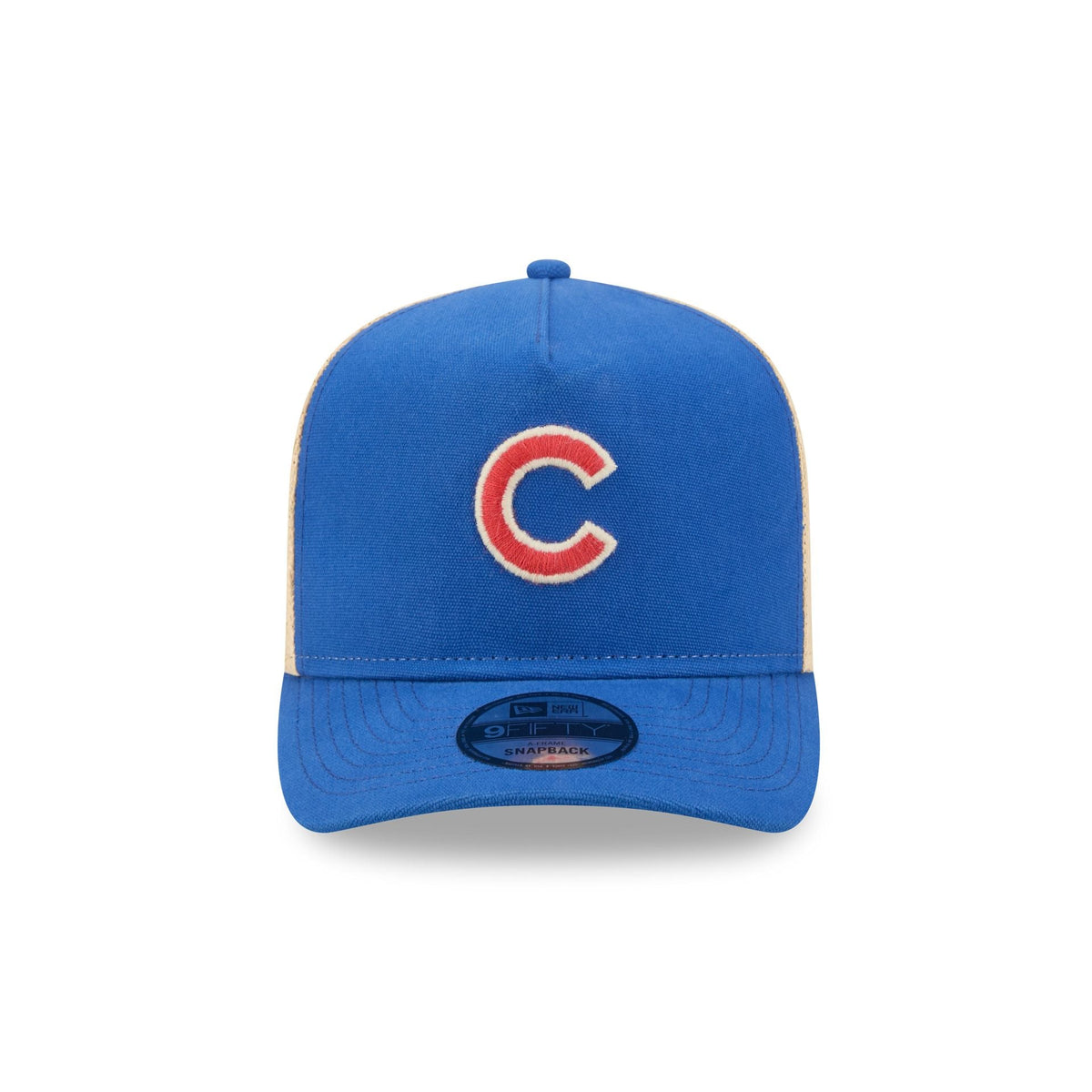 Chicago Cubs Grained 9FIFTY A-Frame Snapback Hat
