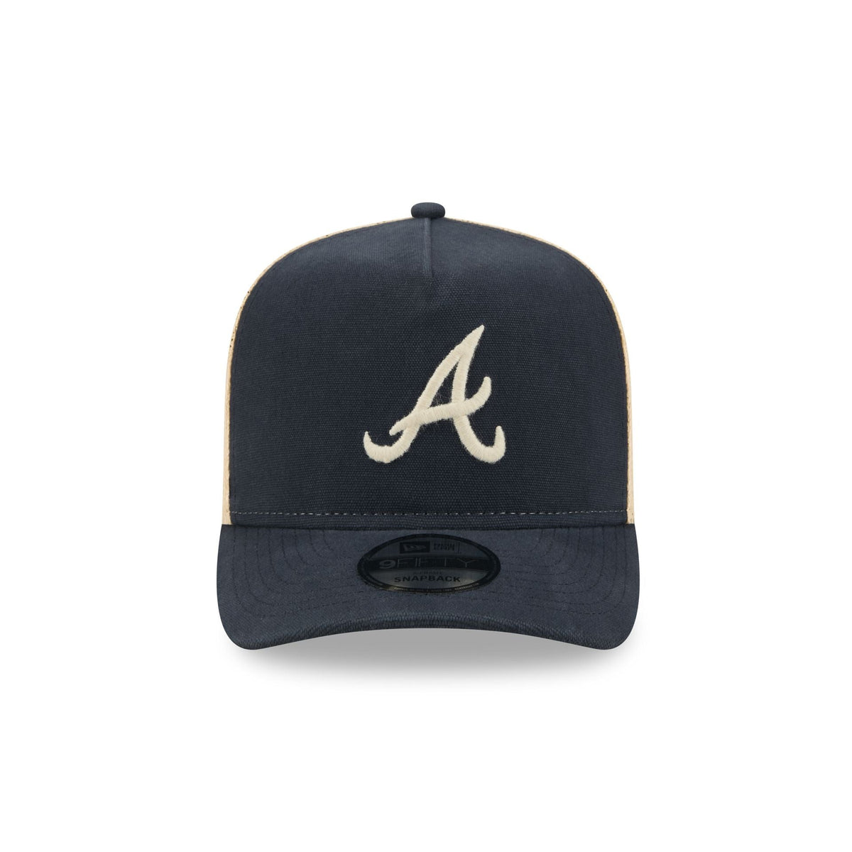 Atlanta Braves Grained 9FIFTY A-Frame Snapback Hat