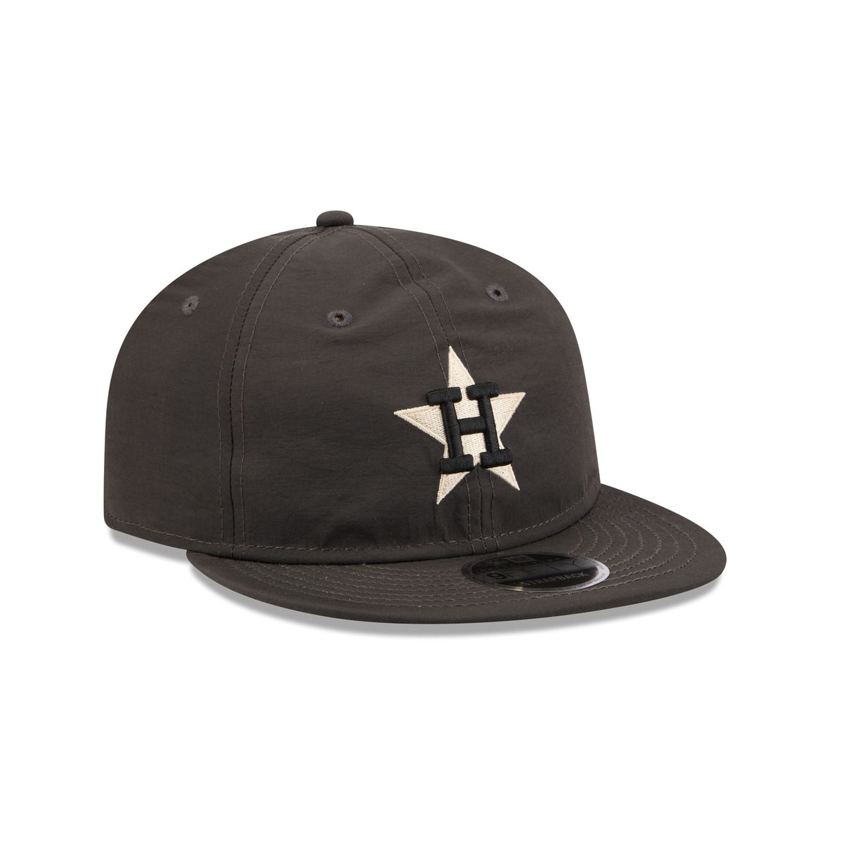Houston Astros Three Looms Nylon Black Retro Crown 9FIFTY Adjustable Hat