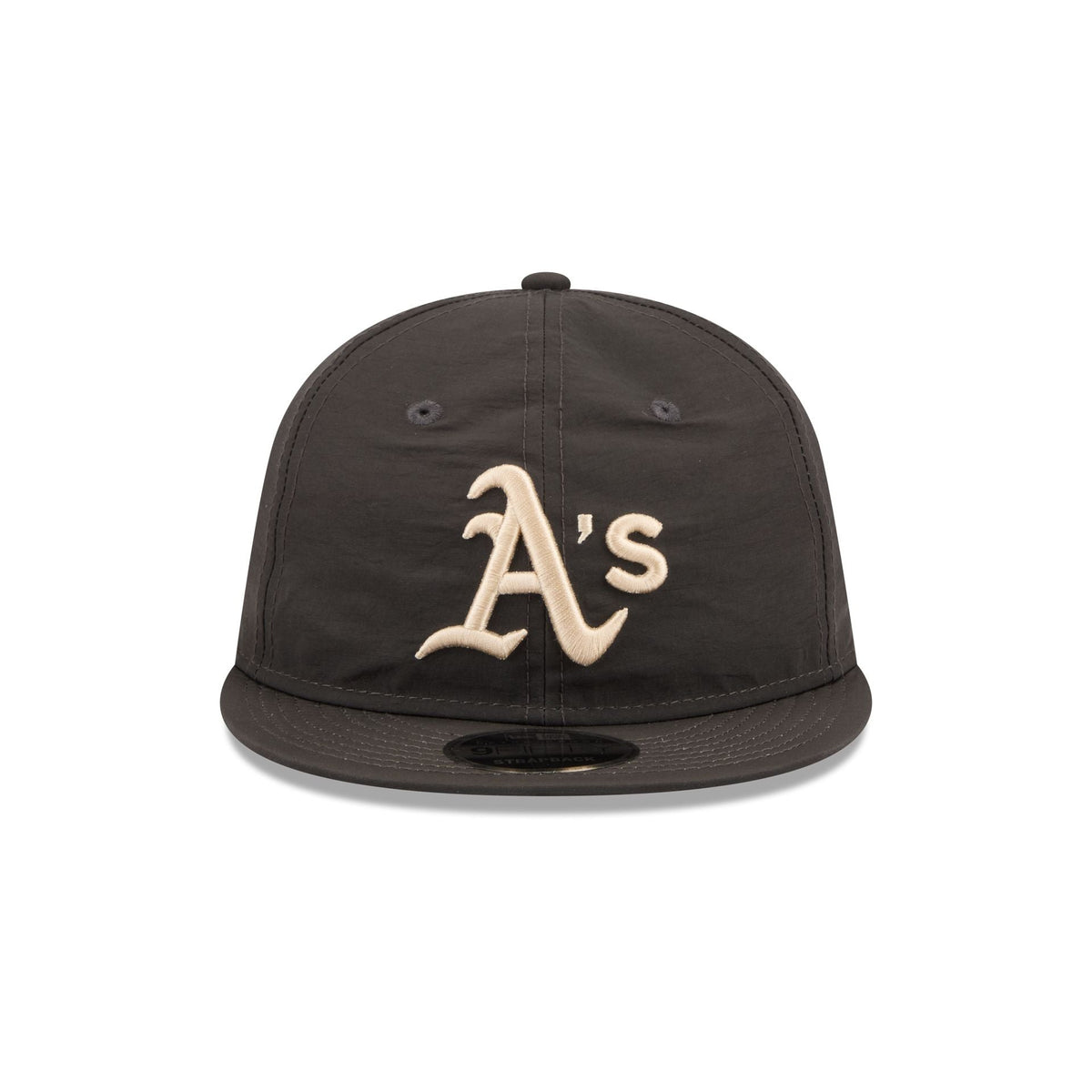 Athletics Three Looms Nylon Black Retro Crown 9FIFTY Adjustable Hat