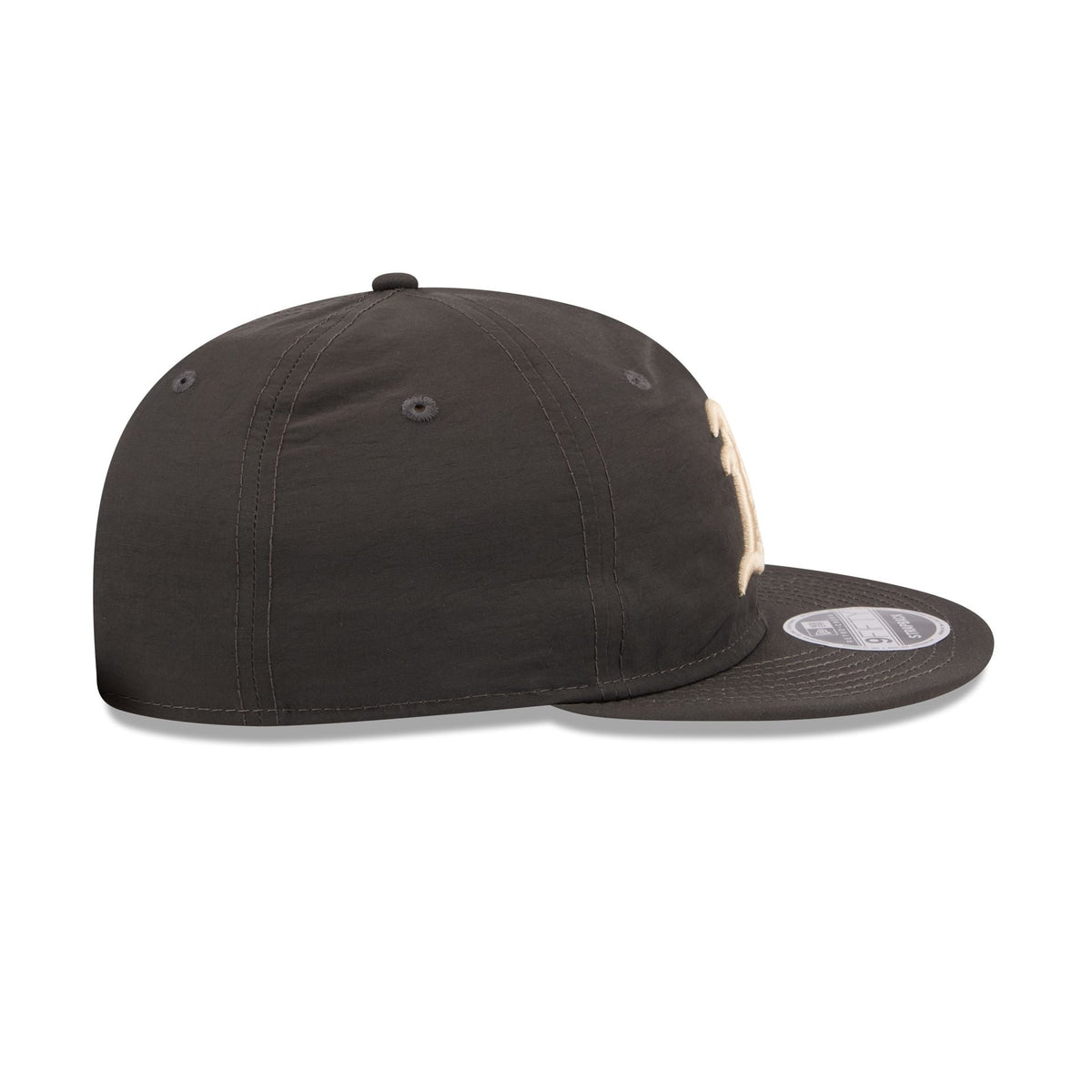 Athletics Three Looms Nylon Black Retro Crown 9FIFTY Adjustable Hat