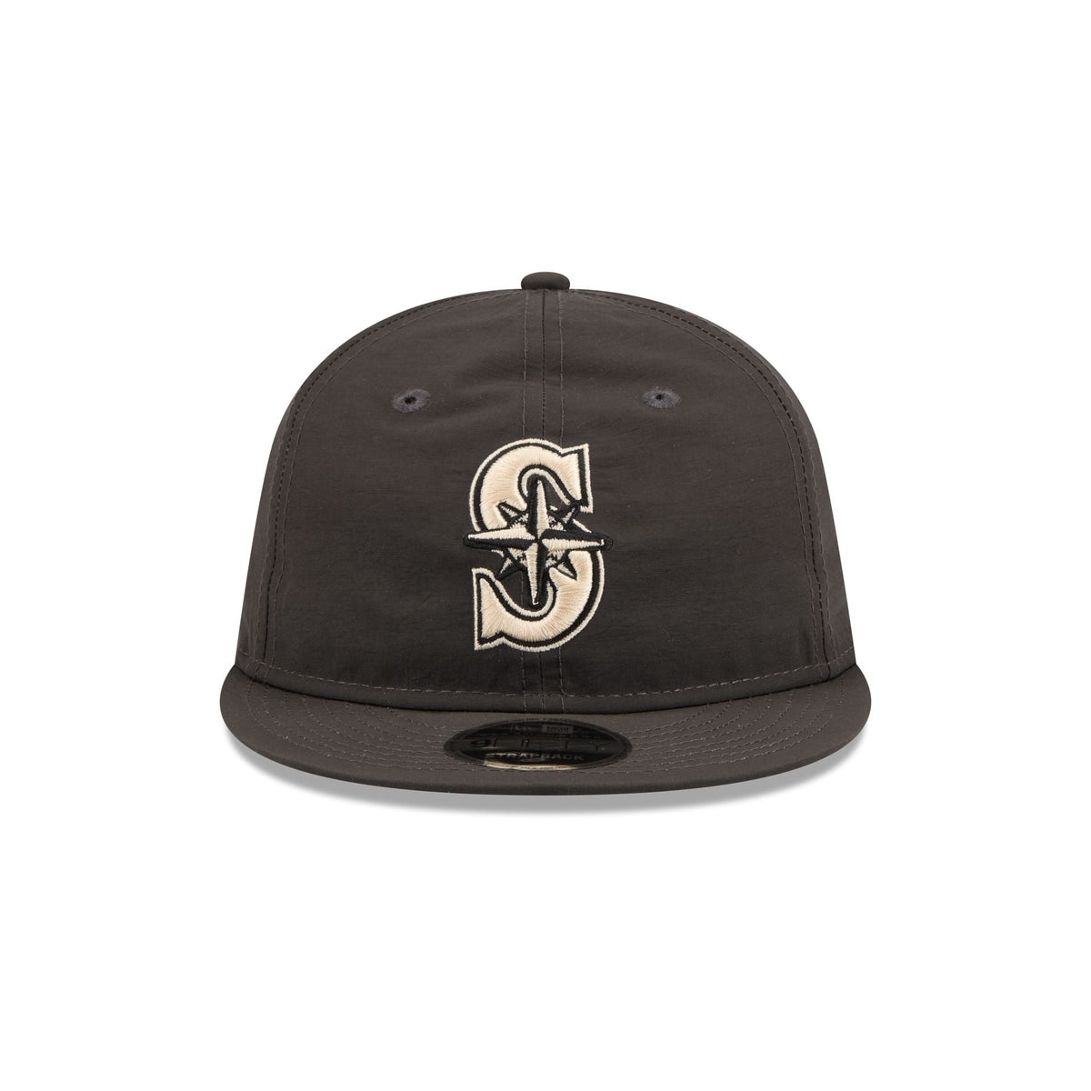 Seattle Mariners Three Looms Nylon Black Retro Crown 9FIFTY Adjustable Hat