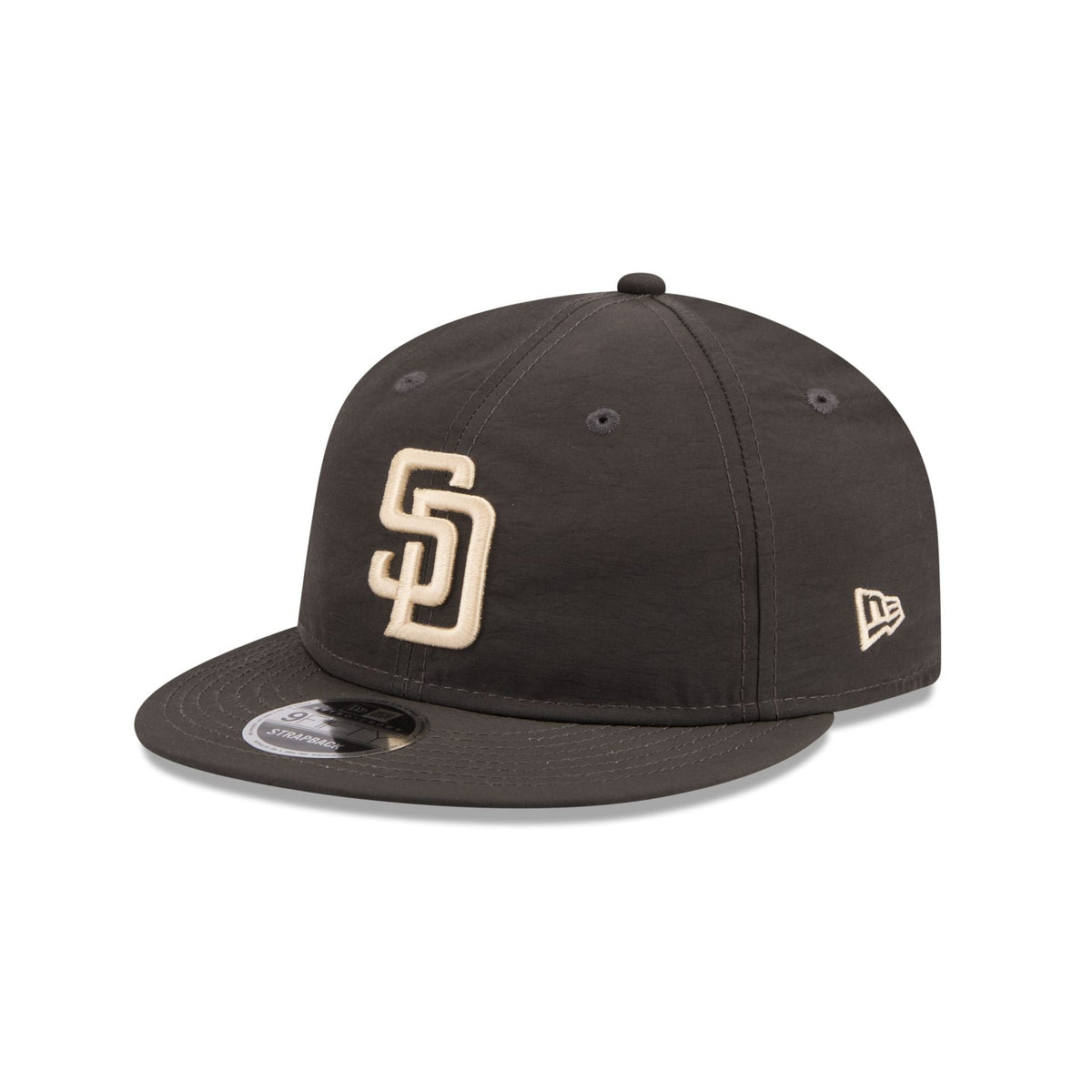 San Diego Padres Three Looms Nylon Black Retro Crown 9FIFTY Adjustable Hat