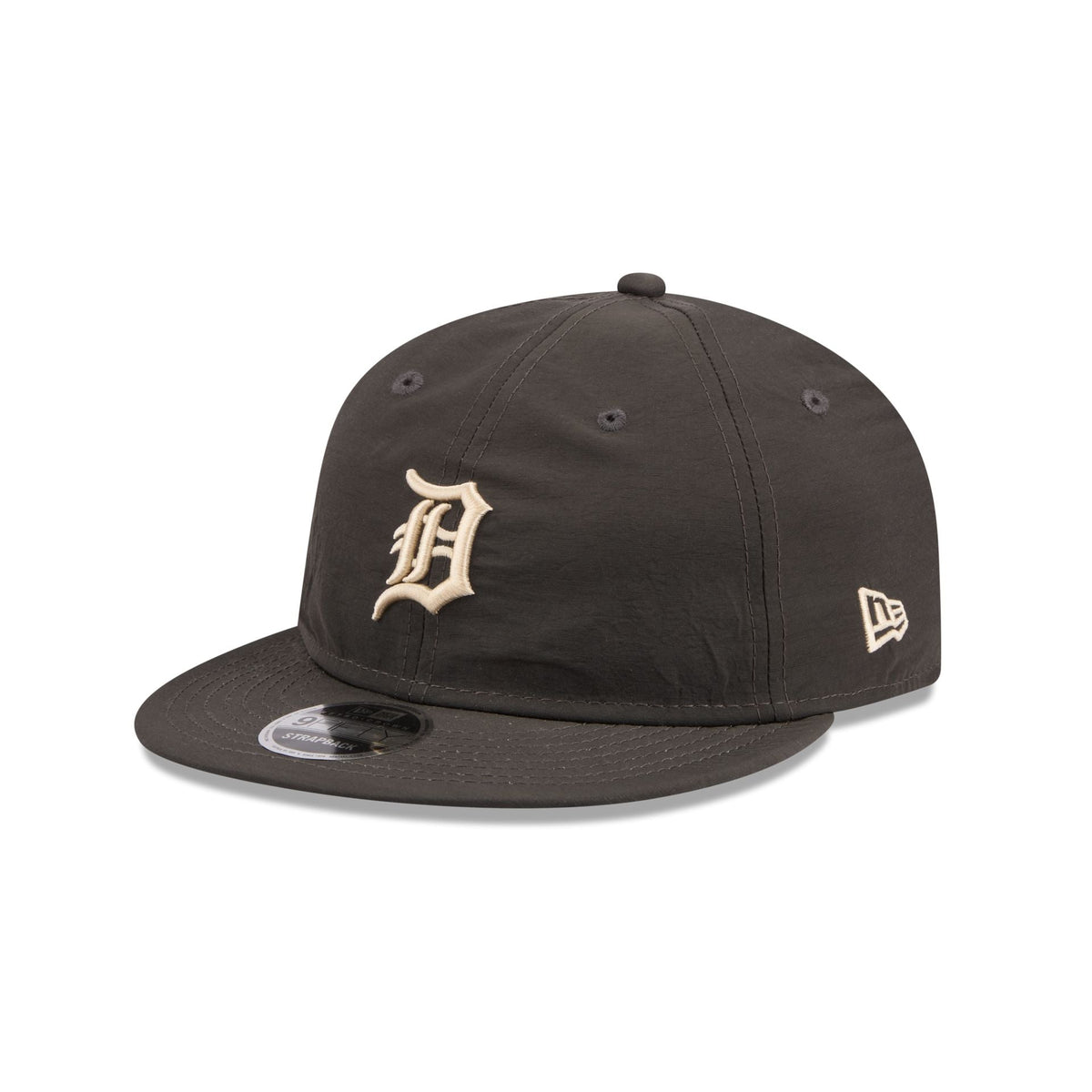 Detroit Tigers Three Looms Nylon Black Retro Crown 9FIFTY Adjustable Hat