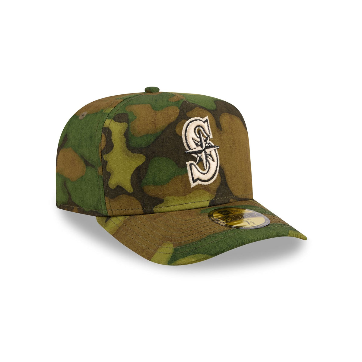 Seattle Mariners Three Looms Ripstop Camo 59FORTY A-Frame Fitted Hat