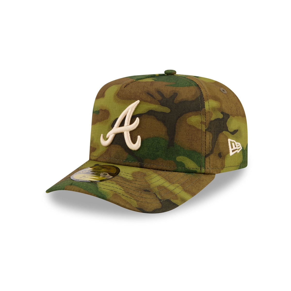 Atlanta Braves Three Looms Ripstop Camo 59FORTY A-Frame Fitted Hat