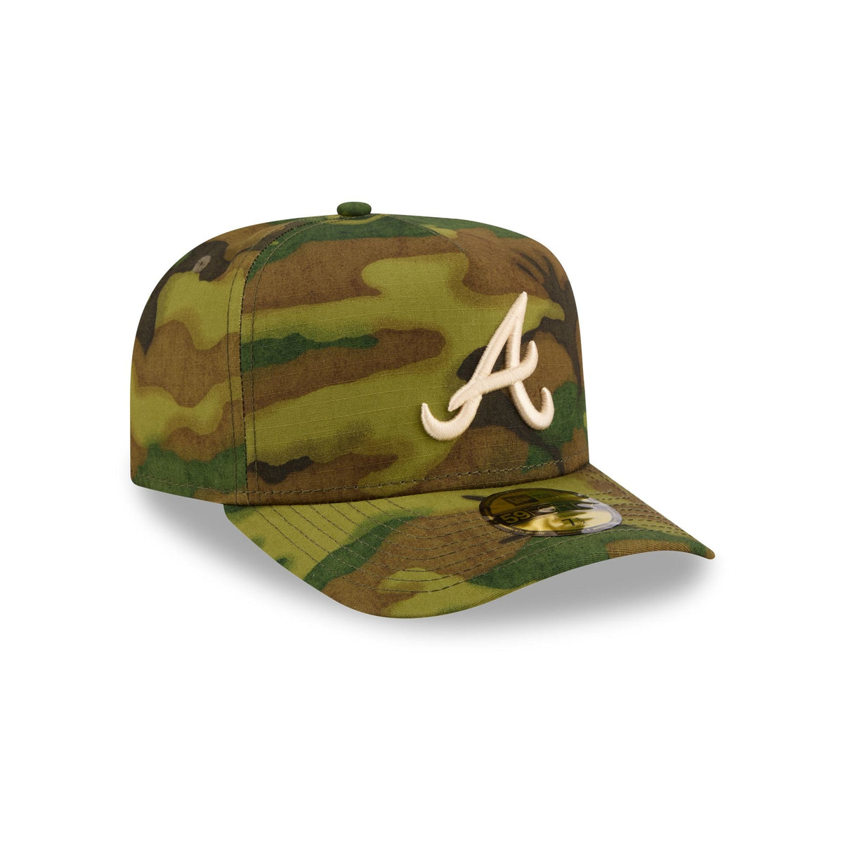 Atlanta Braves Three Looms Ripstop Camo 59FORTY A-Frame Fitted Hat
