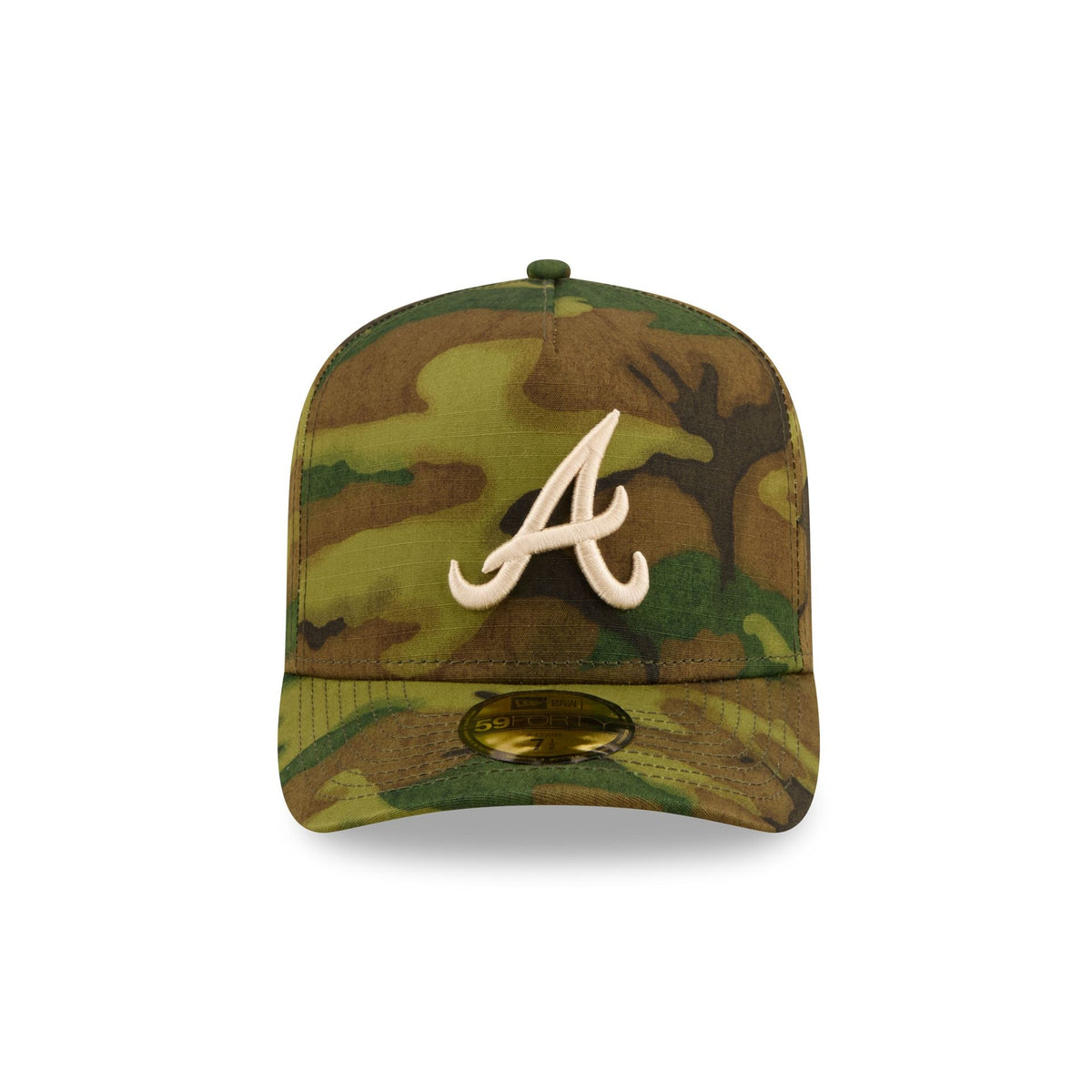 Atlanta Braves Three Looms Ripstop Camo 59FORTY A-Frame Fitted Hat