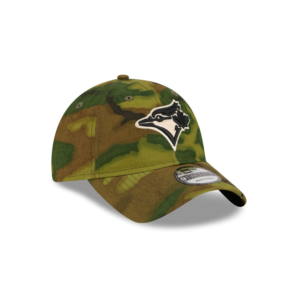 Toronto Blue Jays Three Looms Ripstop Camo 9TWENTY Adjustable Hat