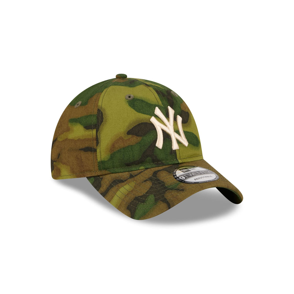 New York Yankees Three Looms Ripstop Camo 9TWENTY Adjustable Hat