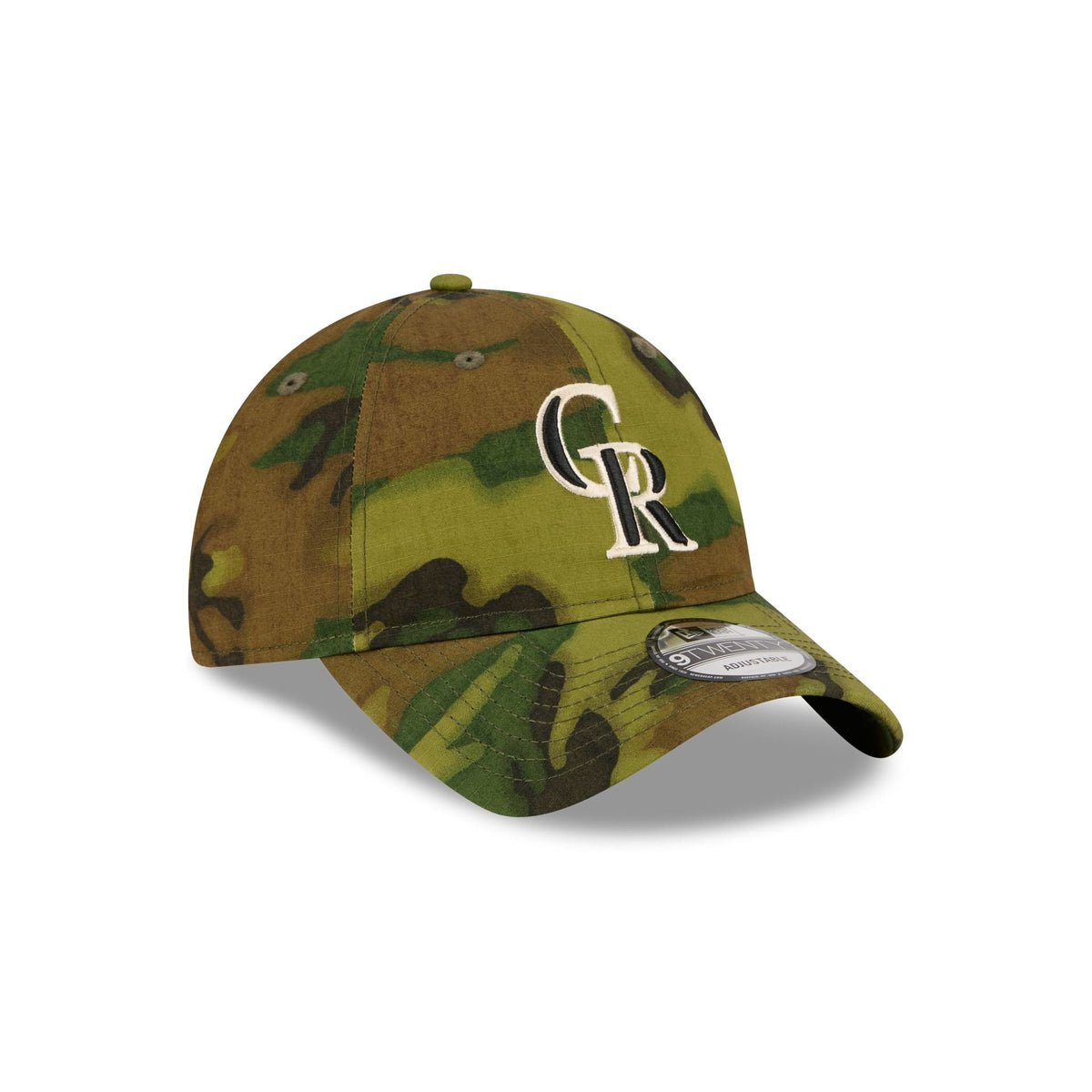 Colorado Rockies Three Looms Ripstop Camo 9TWENTY Adjustable Hat