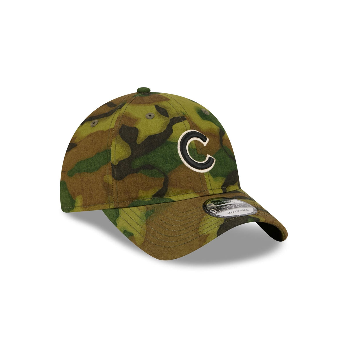 Chicago Cubs Three Looms Ripstop Camo 9TWENTY Adjustable Hat