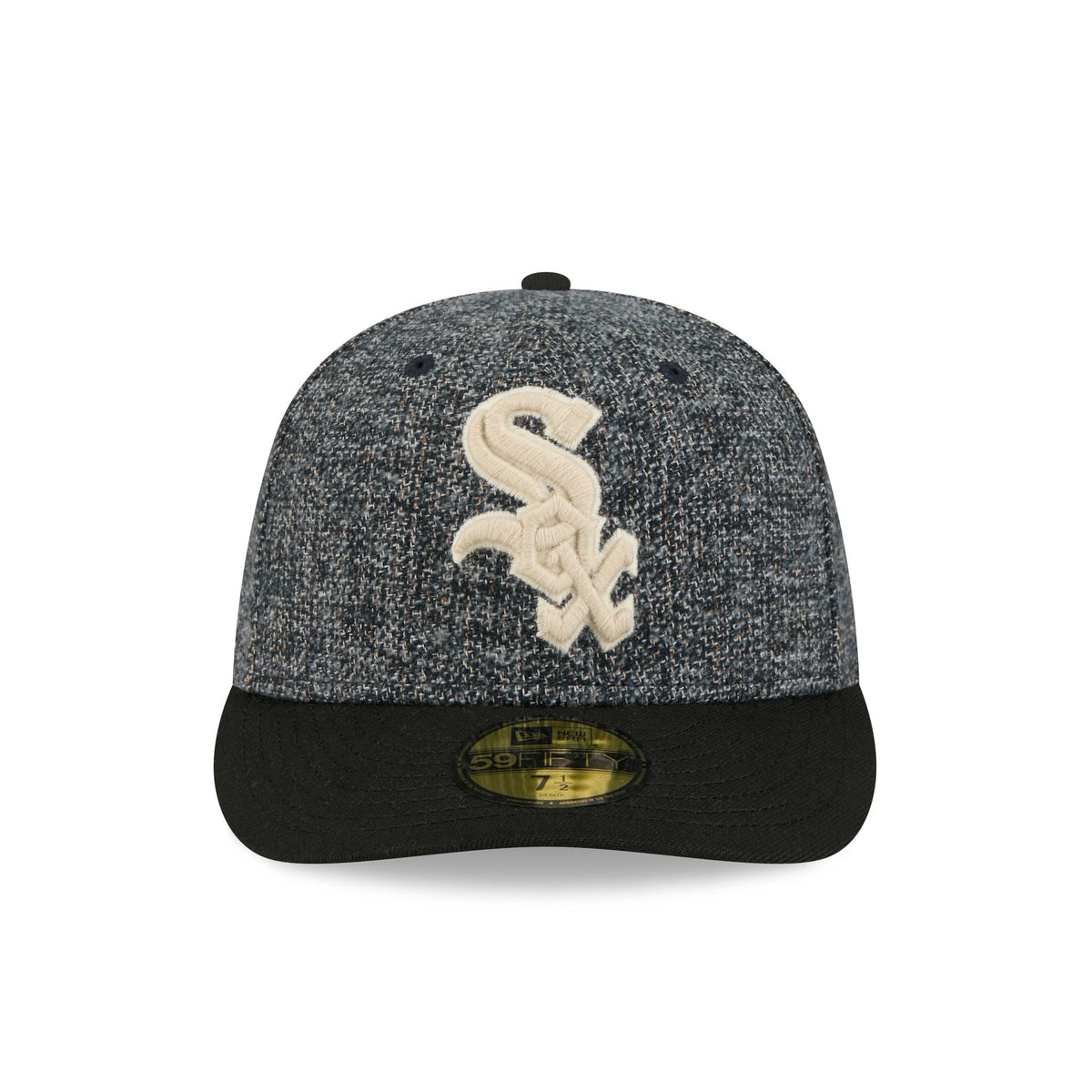 Chicago White Sox Three Looms Tweedy Cotton Black 59FIFTY Fitted Hat