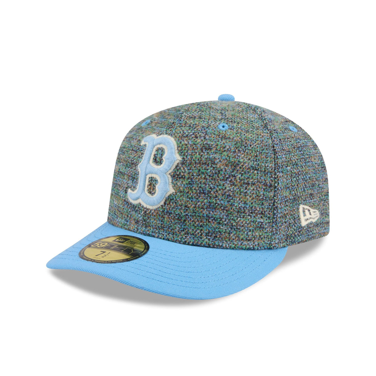 Boston Red Sox Three Looms Tweedy Cotton Radiant Blue 59FIFTY Fitted Hat