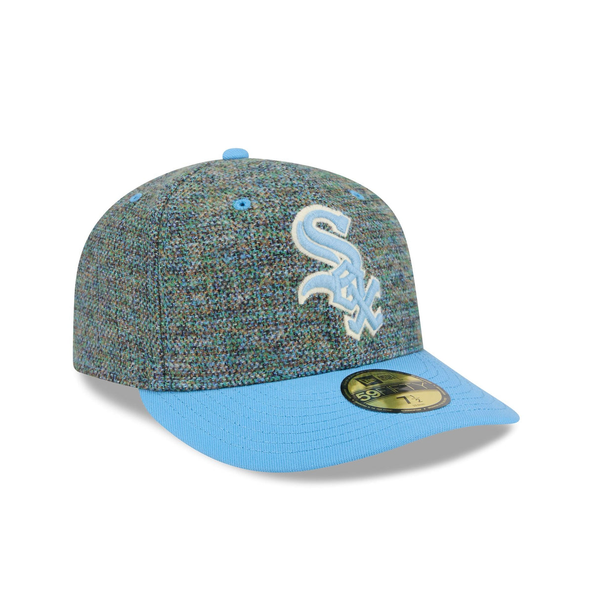 Chicago White Sox Three Looms Tweedy Cotton Radiant Blue 59FIFTY Fitted Hat