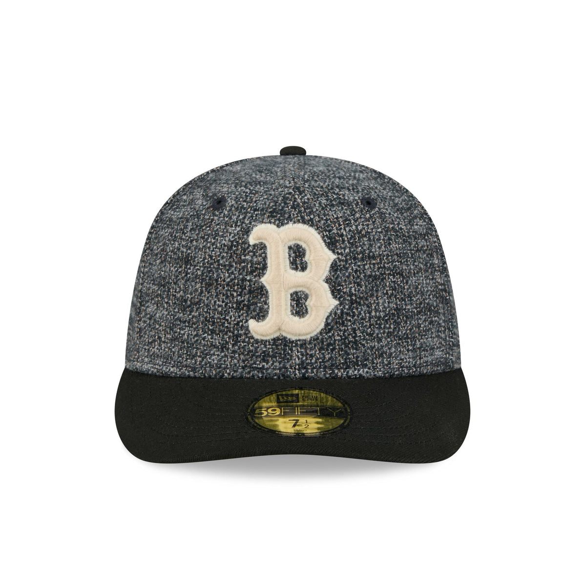 Boston Red Sox Three Looms Tweedy Cotton Black 59FIFTY Fitted Hat