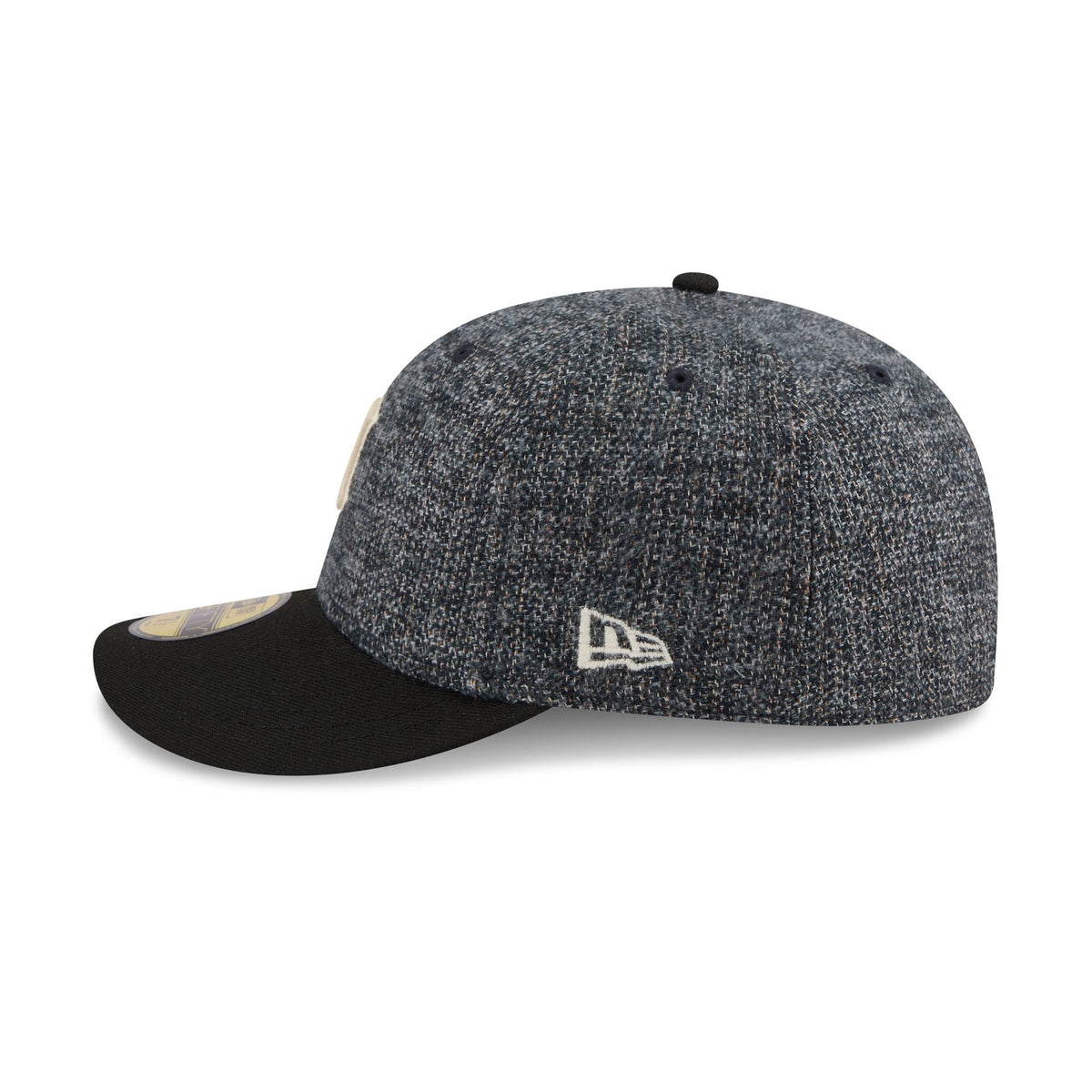 Detroit Tigers Three Looms Tweedy Cotton Black 59FIFTY Fitted Hat