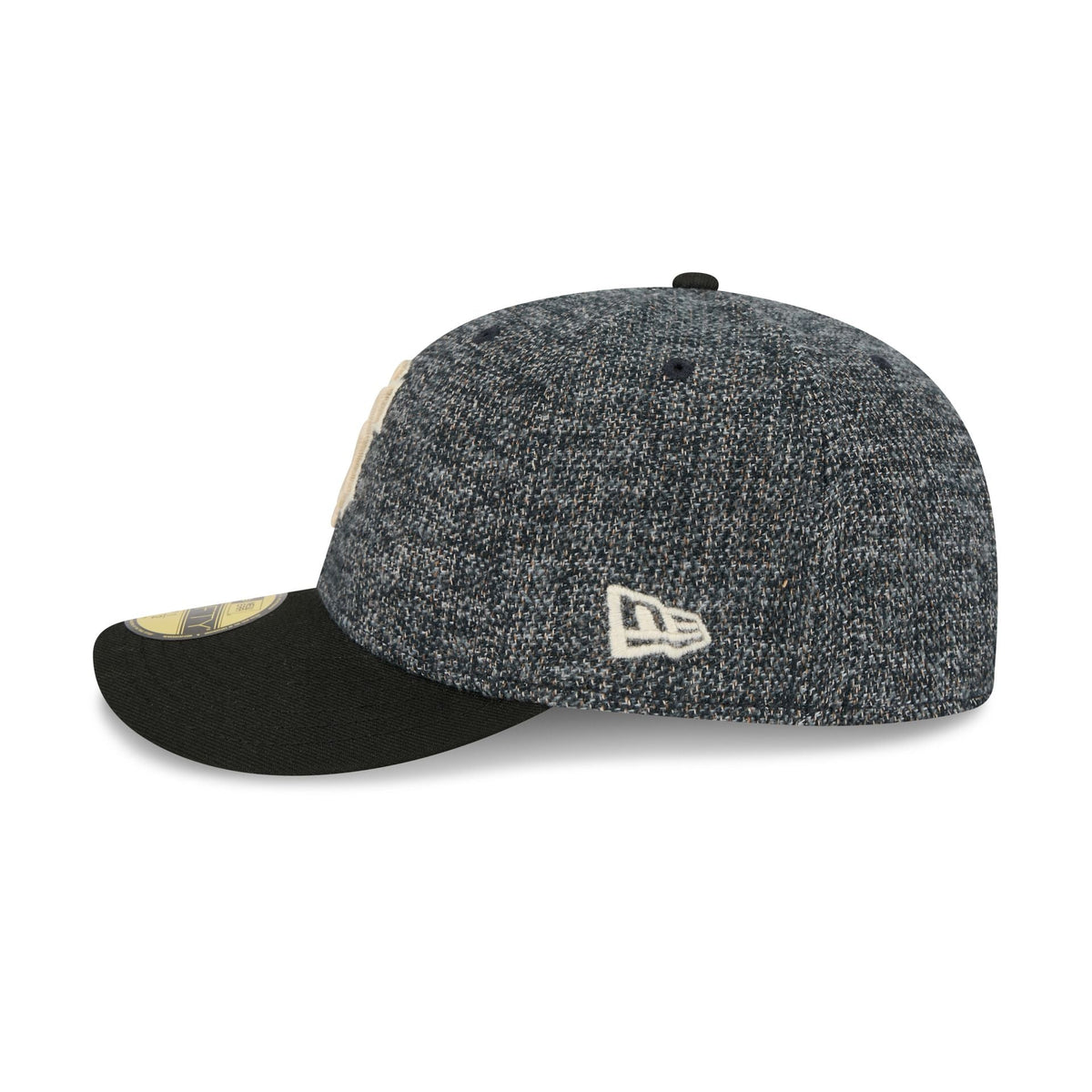 San Francisco Giants Three Looms Tweedy Cotton Black 59FIFTY Fitted Hat