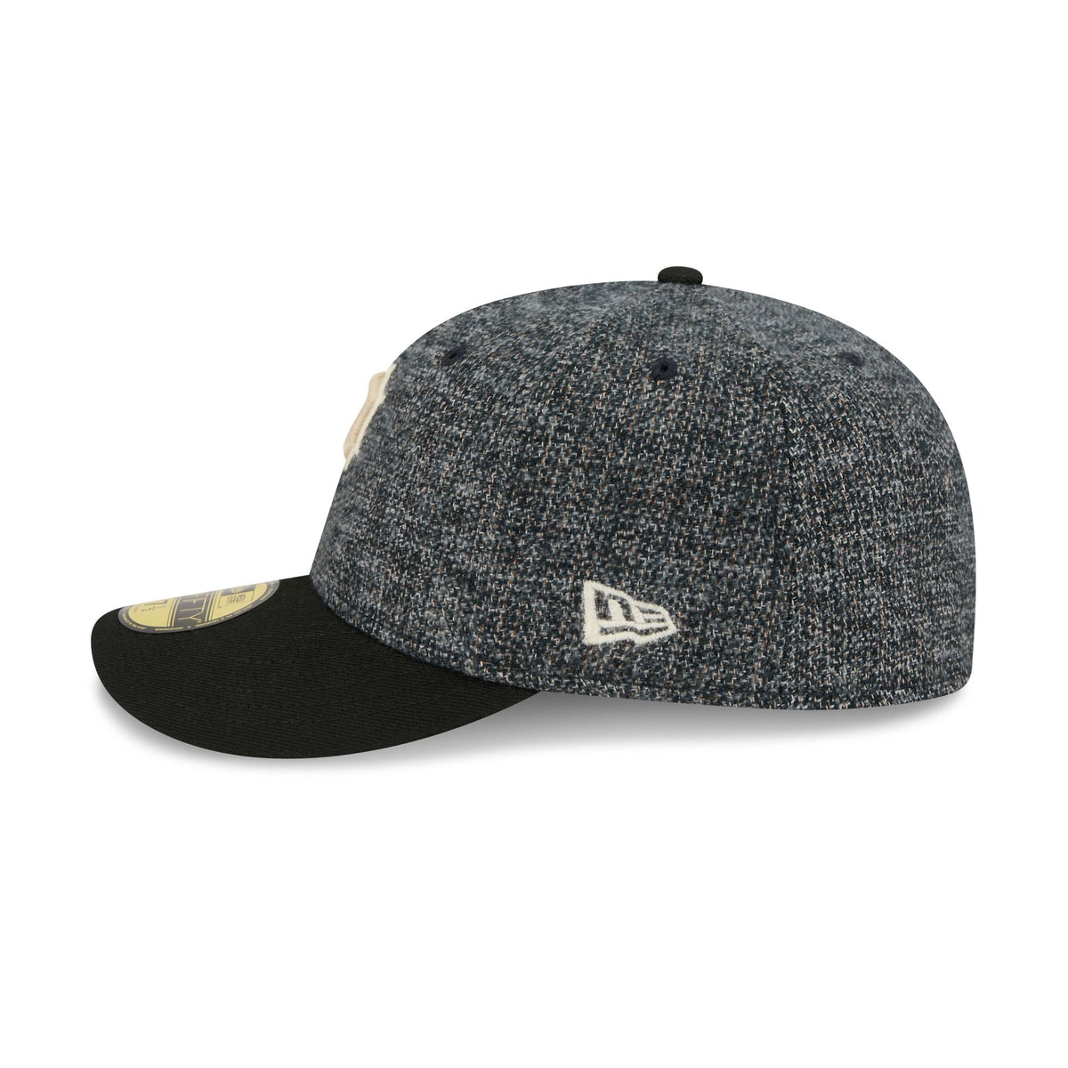 Pittsburgh Pirates Three Looms Tweedy Cotton Black 59FIFTY Fitted Hat