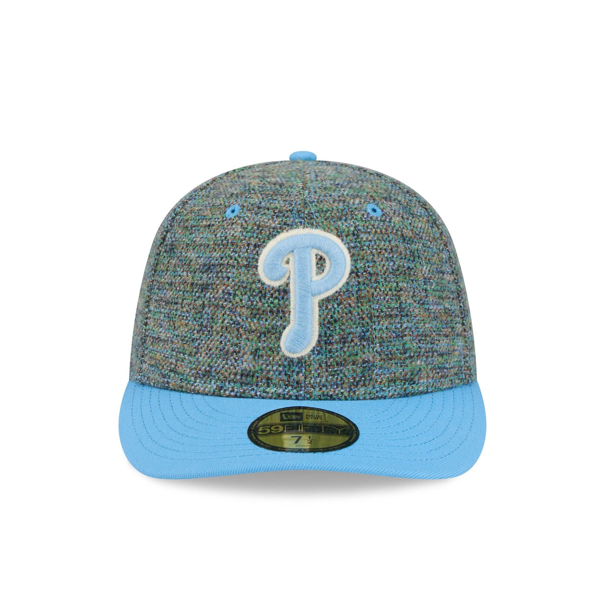 Philadelphia Phillies Three Looms Tweedy Cotton Radiant Blue 59FIFTY Fitted Hat