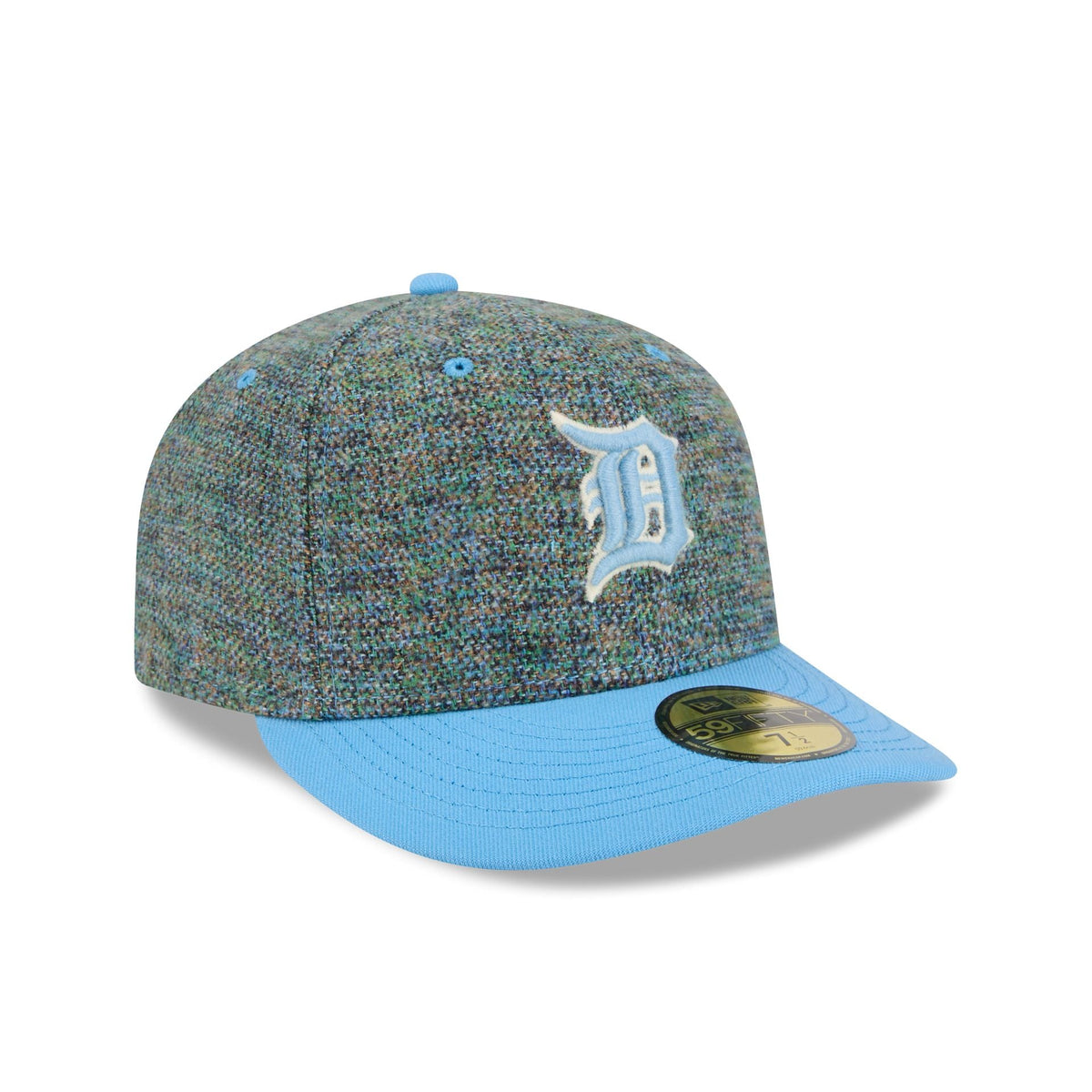 Detroit Tigers Three Looms Tweedy Cotton Radiant Blue 59FIFTY Fitted Hat